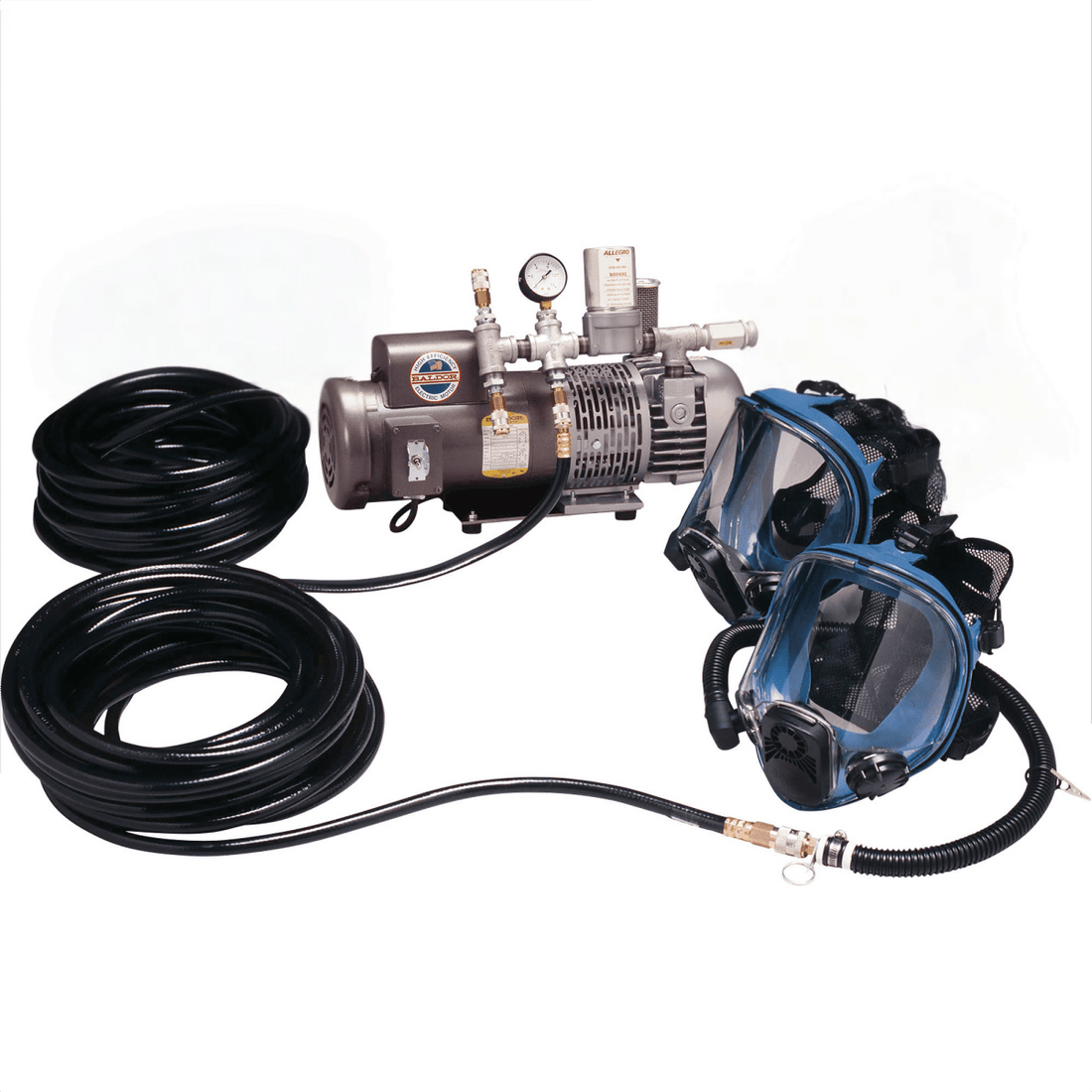 Two-man fresh air respirator system