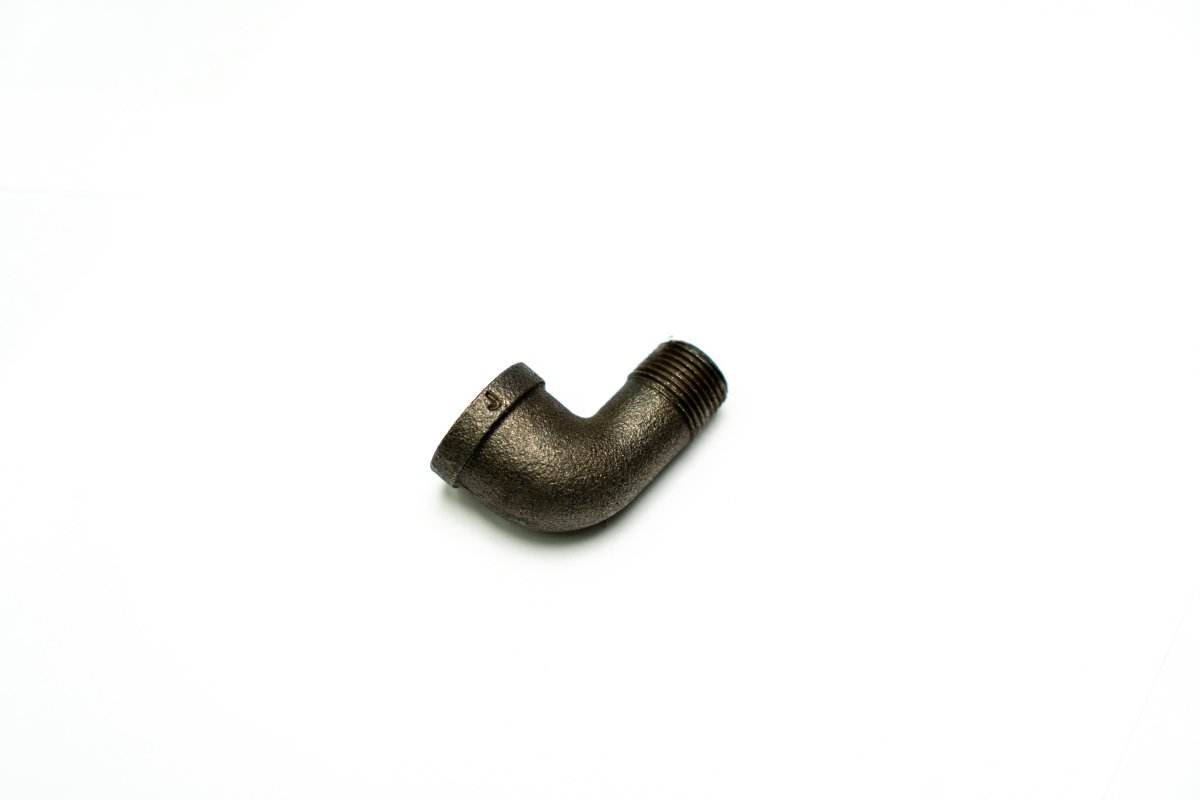 Black Iron 90 Street Elbow 3/4 - ArmorThane Shop