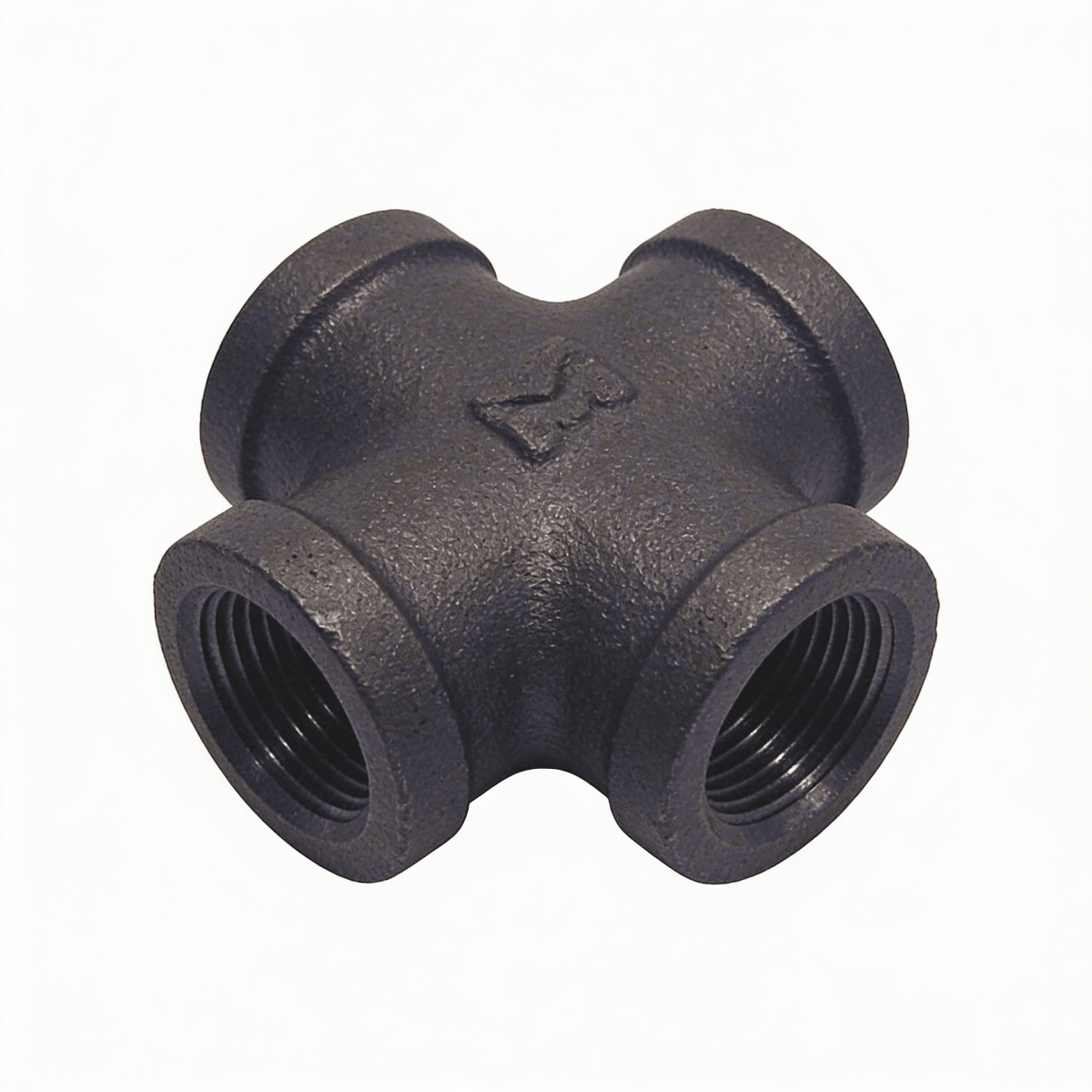 Black Iron Pipe Cross 3/4 - ArmorThane Shop Main image