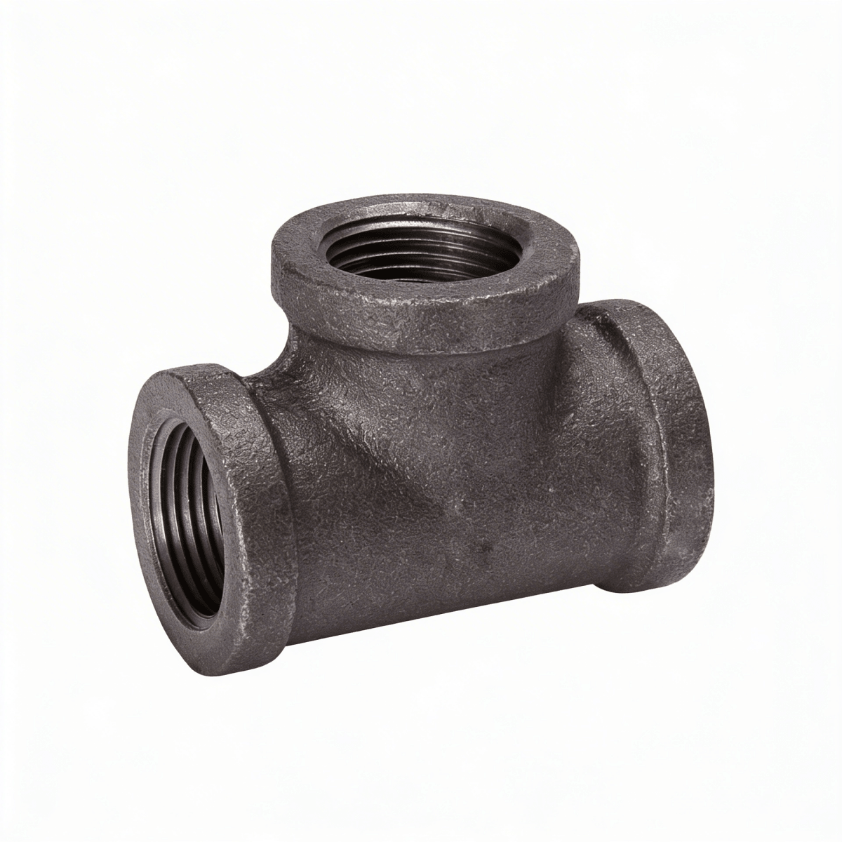 Black Iron Pipe Tee 1/2 - ArmorThane Shop Main image
