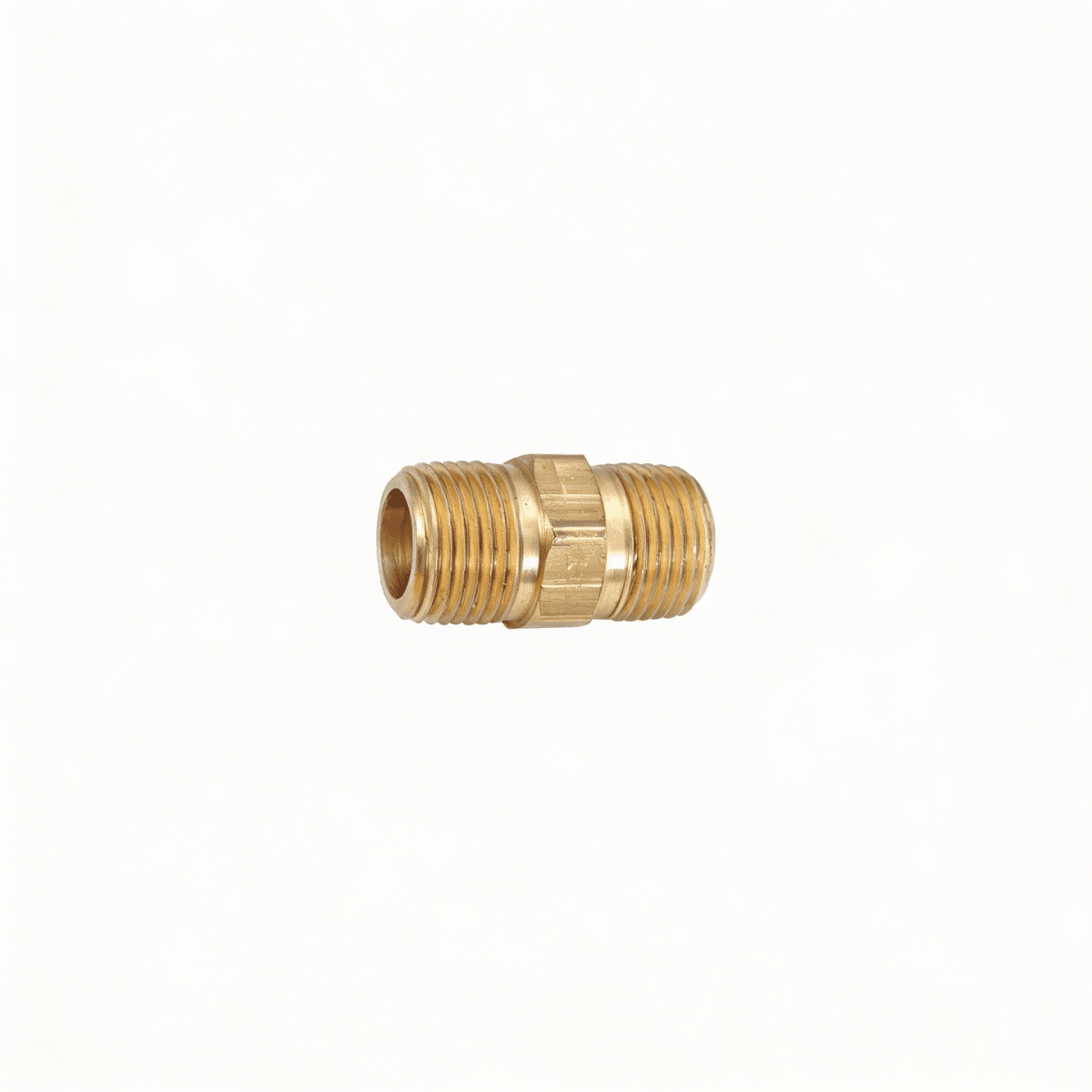 Brass Hex Nipple 1/2 MPT - ArmorThane Shop Main image