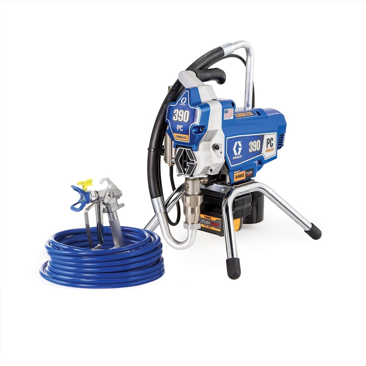Graco 390 PC Cordless Airless Sprayer, Stand (25T804) - ArmorThane Shop Main image