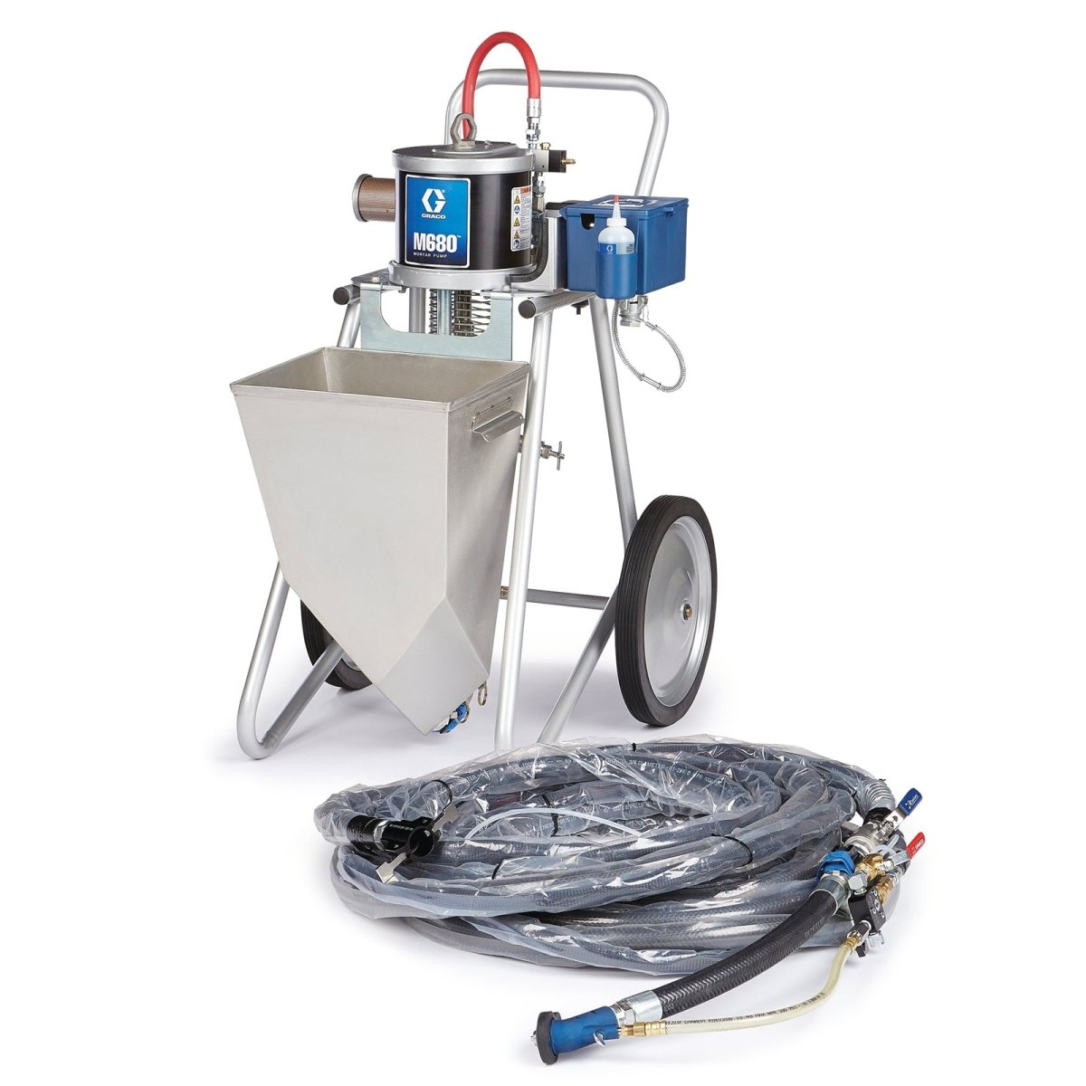 Graco ToughTek M680a Piston Pump Package, Flex Hose, SS Hopper (24T834) - ArmorThane Shop Main image