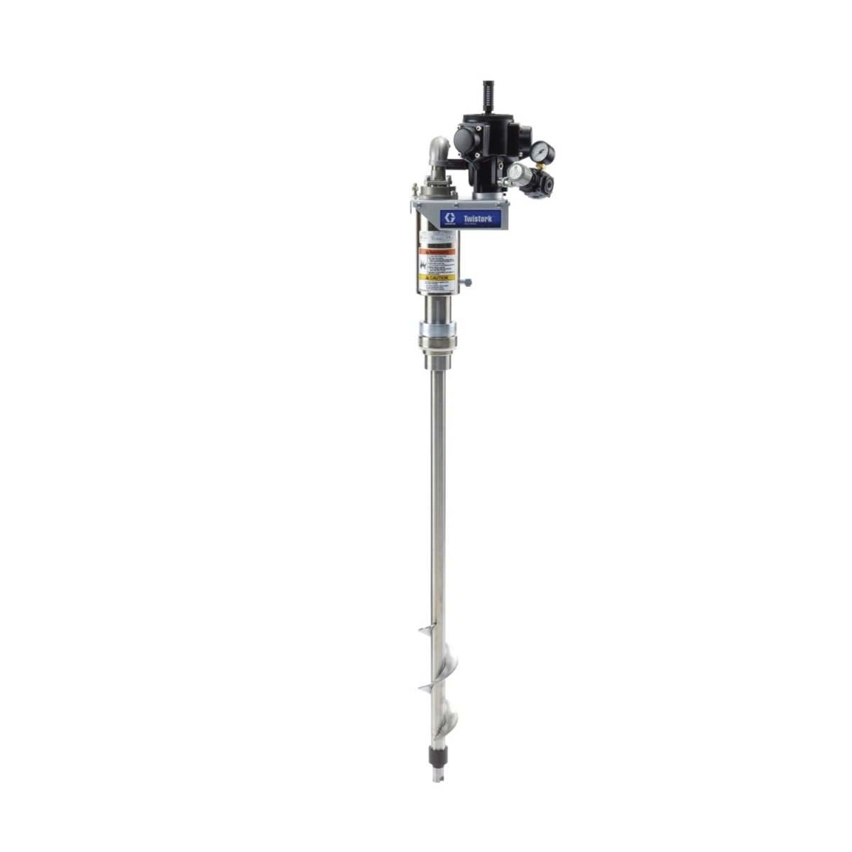 Graco Twistork Helix Drum Mixer, Air, 1-1/2 HP, Carbon Steel (224854) - ArmorThane Shop Main image