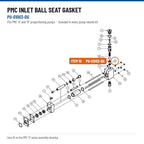 PMC Inlet Ball Seat Gasket (PU-01003-DG) - ArmorThane Shop