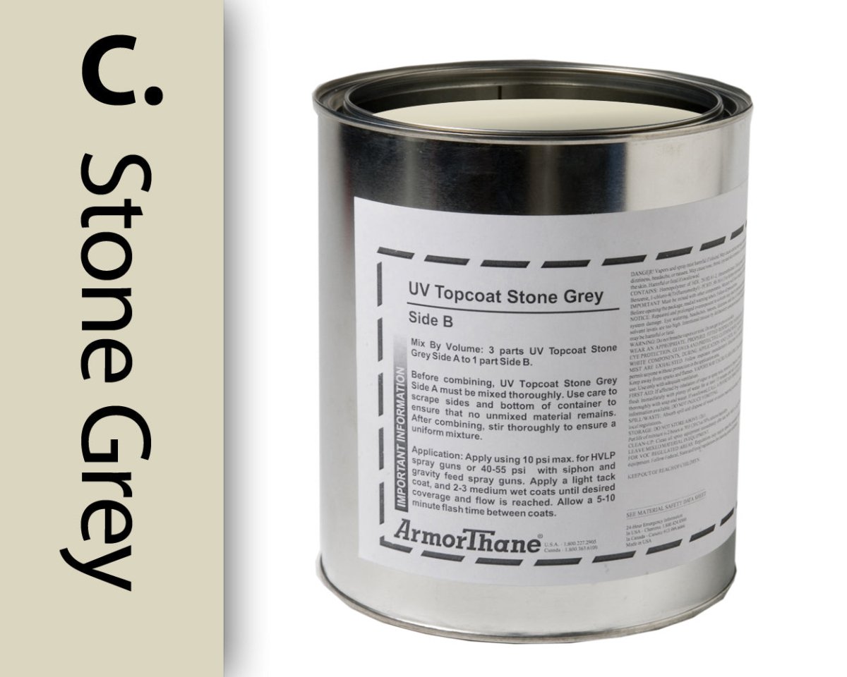 UV Topcoat Stone Grey Kit - ArmorThane Shop Main image
